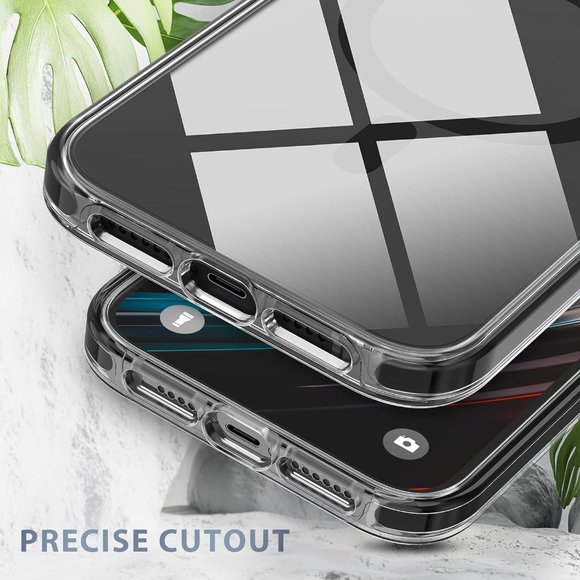 MILPROX Magnetic Clear Case for iPhone 14 Pro Max black - Picture 4 of 7